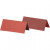Place Cards, size 9x4 cm, 250 g, 25 pcs, red/claret [HOB-220003]