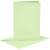 Cards and Envelopes, card size 10.5x15 cm, envelope size 11.5x16.5 cm, 6 sets, light green [HOB-23104]