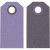 Manila Tags, size 6x3 cm, 250 g, 20 pcs, lilac/dark lilac [HOB-234005]