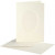 Passepartout Card, card size 10.5x15 cm, envelope size 11.5x16.5 cm, 10 sets, off-white [HOB-23722]
