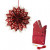 Paper Bag Star, 200 g, 1 set, red [HOB-24368]