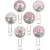 Shaker clips, D: 25 mm, L: 49 mm, 6 pcs, asstd. colours [HOB-24800]