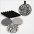 Sphere Ornament, D: 8.5 cm, 180 g, 6 pcs [HOB-25173]
