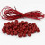 Wooden Beads and Cotton Cord, D: 8 mm, thickness 3 mm, 1 set, red [HOB-25240]