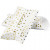 Pillow box, size 23.9x15x6 cm, 300 g, 3 pcs, white, gold [HOB-25360]