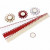 Paper Rosettes, D: 8 cm, 160 g, 6 pcs [HOB-25679]