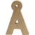 Letter, H: 10 cm, thickness 2 cm, 1 pc [HOB-26596]