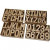 Papier-mâché letters, numbers and signs, H: 20.50 cm, thickness 2.5 cm, 160 pcs [HOB-26628]
