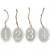 Advent figures, size 6x8 cm, thickness 6 mm, 4 pcs [HOB-28237]