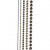 Half Pearls, size 2-8 mm, 140 pcs, brown [HOB-28321]