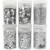 Glitter and Sequin Assortment, 6x5 g, silver [HOB-28467]