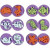 Foam Stamps, D: 7.5 cm, thickness 2.5 cm, 6 pcs [HOB-28557]