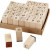 Wooden Stamps Set, size 13x13 mm, H: 32 mm, 42 mixed [HOB-28582]