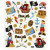 Fancy Glitter Stickers, sheet 15x16.5 cm, 1 sheet [HOB-28911]