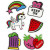 Soft Stickers, sheet 12.2x17.75 cm, 1 sheet [HOB-29091]