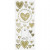Stickers, sheet 10x24 cm, approx. 33 pc, 1 sheet, gold [HOB-29151]