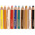 Woody 3-in-1 Pencils, L: 11 cm, lead: 10 mm, 10 pcs, asstd colours [HOB-38190]