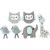 Novelty Buttons, W: 15-20 mm, L: 17-35 mm, 6 pcs [HOB-40319]
