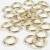 Plastic Ring, outer size 15 mm, inner size 11 mm, 25 pcs, gold [HOB-41259]
