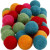 Felt balls, D: 20 mm, 64 pcs, bold colours [HOB-45137]