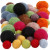 Felt balls, D: 10+20 mm, 52 pcs, asstd colours [HOB-45148]