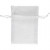 Organza Bags, size 7x10 cm, 10 pcs, white [HOB-47428]