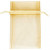 Organza Bags, size 7x10 cm, 10 pcs, gold [HOB-4743919]