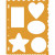 Shape Template, sheet 21x28 cm, 1 pc [HOB-4861]
