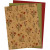Faux Leather Paper, sheet 21x27.5+21x28.5+21x29.5 cm, thickness 0.55 mm, 3 sheets, green, natural, red [HOB-498835]