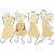 Happy figures, H: 12.5 cm, 4 pcs, plywood [HOB-500111]