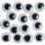 Googly Eyes, D: 8 mm, 1000 pcs [HOB-501081]