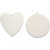 Hanging Ornaments, D: 6 cm, thickness 10 mm, 8 pcs, white [HOB-50536]