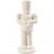 Nutcracker, H: 14 cm, 3 pcs, white [HOB-50576]