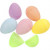 Egg, H: 6 cm, D: 4 cm, 12 pcs, pastel colours [HOB-51033]