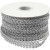 Braided Cord Trim, W: 10 mm, 10 m, silver [HOB-51324]