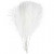 Artificial feathers, L: 15 cm, W: 8 cm, 10 pcs, white [HOB-518050]