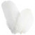 Goose feathers, round, approx. 8 cm, 3 g, white [HOB-51816]