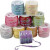 Sequined Ribbon, W: 6 mm, 10x10 m, mother of pearl colours [HOB-52224]