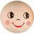 Compressed Cotton Faces, D: 30 mm, 10 pcs [HOB-542300]