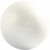 Polystyrene Balls, D: 5 cm, 5 pcs, white [HOB-543040]