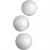 Polystyrene Balls, D: 5 cm, 50 pcs, white [HOB-543041]