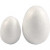 Polystyrene Eggs, H: 35+48 mm, W: 25+35 mm, 10 pcs, white [HOB-54309]