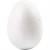 Polystyrene Eggs, H: 6 cm, 50 pcs, white [HOB-543201]