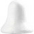 Bell, H: 6.5 cm, 50 pcs, white [HOB-543300]
