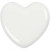 Heart, size 6.5x6.5 cm, thickness 10 mm, 1 pc, white [HOB-558500]