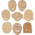 Masks for hanging, size 5.5-7 cm, thickness 4 mm, 24 pcs, MDF [HOB-56143]