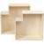 Storage Boxes, H: 27+31 cm, W: 27+31 cm, 2 pcs, plywood [HOB-56161]
