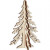Christmas Tree, H: 12.5 cm, W: 8.5 cm, 1 pc, plywood [HOB-56168]