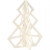 Christmas Tree, H: 16 cm, W: 13 cm, 1 pc, plywood [HOB-56172]