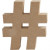 Symbol, H: 13 cm, thickness 2 cm, 1 pc, MDF [HOB-56309]